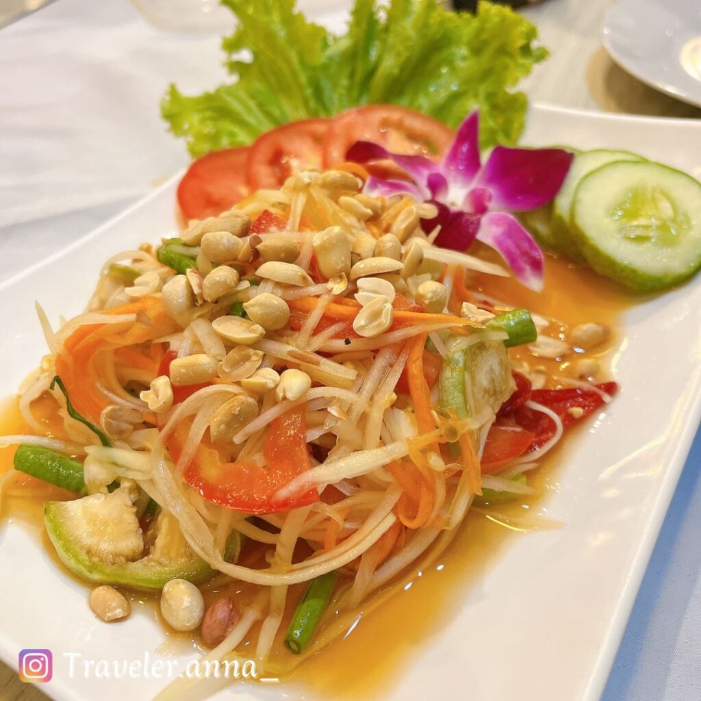 泰國蘇美島-Samui-kangaroo-travleranna-hai Papaya Salad 泰式青木瓜沙拉